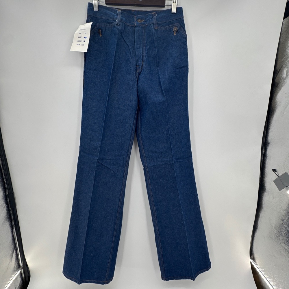 Jacques Moret Jeans Women 15 Blue High Waisted Flare Vintage NWT